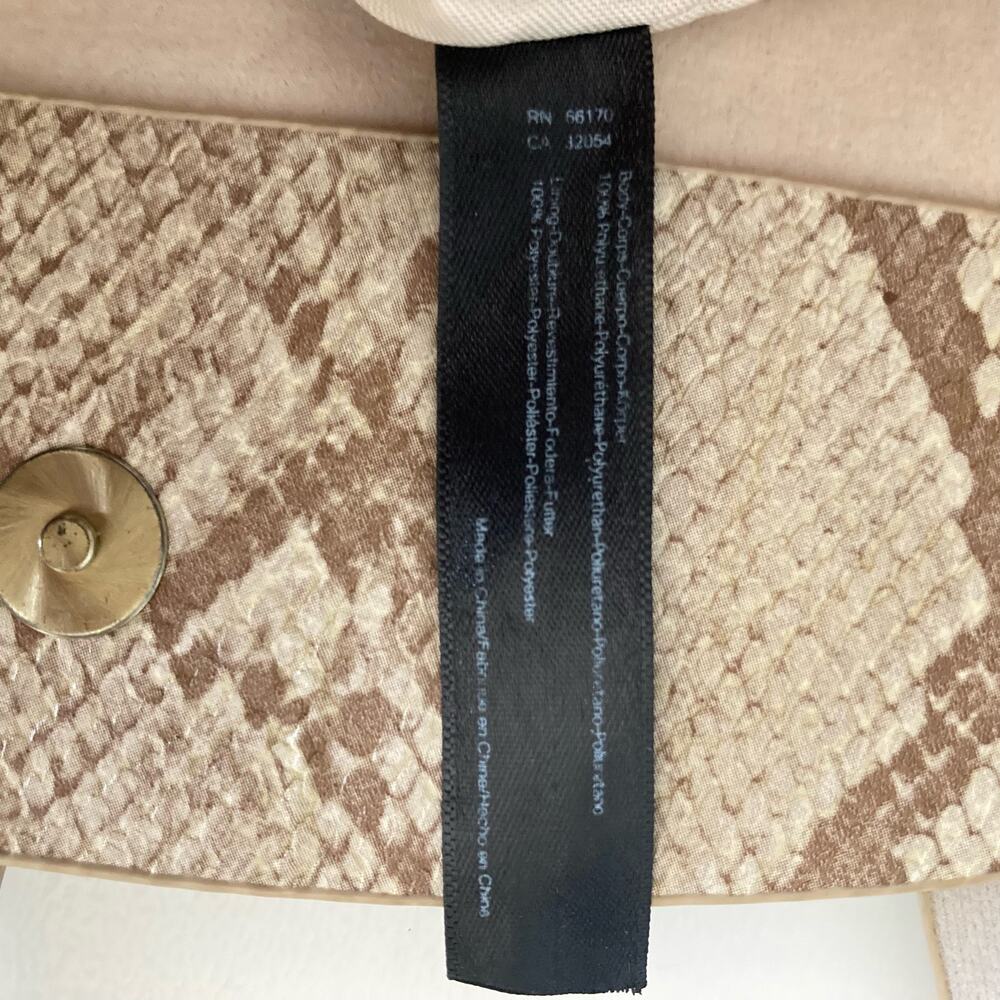Anthropologie Emma Faux Animal Print Convertible Crossbody Belt Bag - Picture 4 of 8